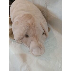 Dakin Huggables Plush Pig Tan Brown Realistic Stuffed Animal Farm Toy 12 Inch